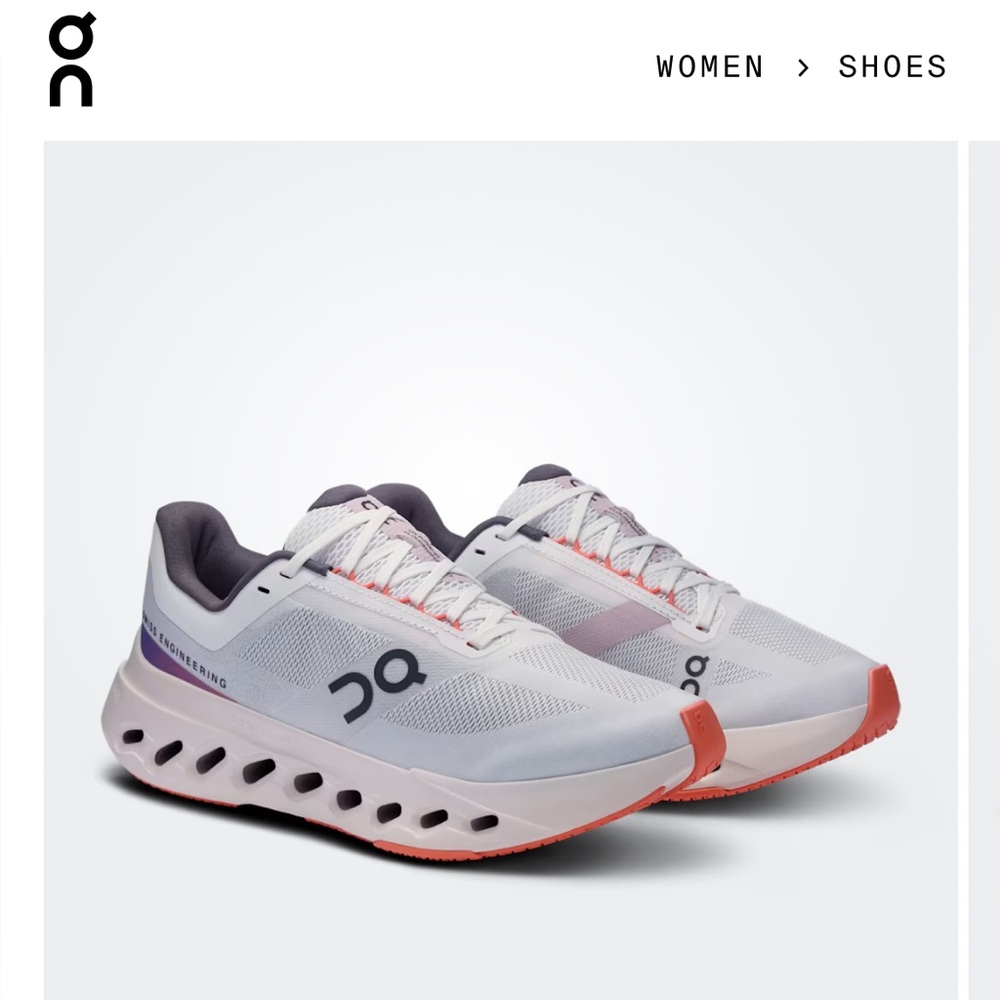 On Cloudsurfer Next White | Flame women size 8.5 gently used